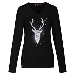 Almgwand Dreizinkenalm Top Women's in Black